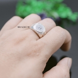 Nhẫn Bạc Nam Trơn Ít Đá N2408200028