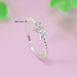 Nhẫn Bạc Trẻ Em Hình Cánh Bướm Nhỏ Xinh N2409040033