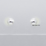 Bông Tai Bạc Kiểu Nụ Tròn Trơn 2 Size