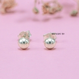 Bông Tai Bạc Nữ Kiểu Nụ Hình Nấm 2 Size