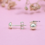 Bông Tai Bạc Nữ Kiểu Nụ Hình Nấm 2 Size