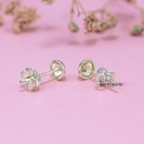 Bông Tai Bạc Nữ Kiểu Nụ Hình Nấm 2 Size