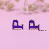 Bông Tai Bạc Nữ S925 Kiểu Nụ Chữ Cái Mang Phong Cách Riêng H2410220083