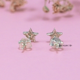 Bông Tai Bạc Nữ Kiểu Nụ Hình Học Nhỏ Xinh Dễ Thương H2410220076