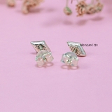 Bông Tai Bạc Nữ Kiểu Nụ Hình Học Nhỏ Xinh Dễ Thương H2410220073