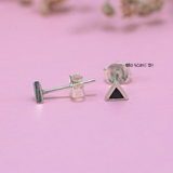 Bông Tai Bạc Nữ Kiểu Nụ Hình Học Nhỏ Xinh Dễ Thương H2410220074