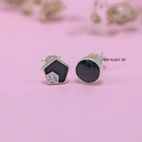 Bông Tai Bạc Nữ Kiểu Nụ Hình Học Nhỏ Xinh Dễ Thương H2410220077