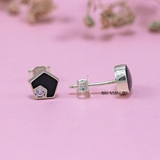 Bông Tai Bạc Nữ Kiểu Nụ Hình Học Nhỏ Xinh Dễ Thương H2410220077