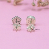 Bông Tai Bạc Nữ Kiểu Nụ Hình Học Nhỏ Xinh Dễ Thương H2410220077