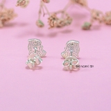 Bông Tai Bạc Cho Bé S925 Kiểu Nụ Chim Vàng Nhỏ Xinh H2410220043