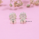 Bông Tai Bạc Cho Bé S925 Kiểu Nụ Hoàng Tử Ếch Tím H2410220042