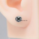 Bông Tai Bạc Nữ S925 Kiểu Nụ Hoa 4 Cánh Đơn Giản Tinh Tế H2410220059