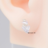 Bông Tai Bạc Nữ Kiểu Nụ Đá Hình Tam Giác Kiêu Sa Nổi Bật H2410220072