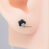 Bông Tai Bạc Nữ Kiểu Nụ Hình Học Nhỏ Xinh Dễ Thương H2410220077