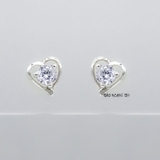 Bông Tai Bạc Nữ S925 Kiểu Đính Đá Nhỏ Xinh Nhiều Style H2410220068