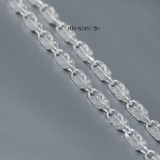 Dây Chuyền Bạc Nam Kiểu Ống Đúc Chéo  D2411210007