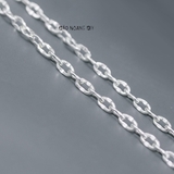 Dây Chuyền Bạc Nam Mắt Xích Thưa Nhiều Style D2411210010