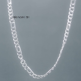 Dây Chuyền Bạc Nam Kiểu Dây Đơn Mix Mắt Dẹt Dài D2411160033