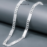 Dây Chuyền Bạc Nam Kiểu Dẹt Hình Cá Heo D2411210005