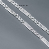 Dây Chuyền Bạc Nam Kiểu Dẹt Hình Cá Heo D2411210005