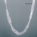 Dây Chuyền Bạc Nam Kiểu Dẹt Hình Cá Heo D2411210005