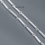Dây Chuyền Bạc Nam Ống Đúc Trơn Dài D2411160030