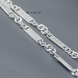 Dây Chuyền Bạc Nam Kiểu Dẹt Số 555 D2411210006