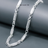 Dây Chuyền Bạc Nam Kiểu Ống Đúc Trụ Dài D2411210008