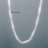 Dây Chuyền Bạc Nam Kiểu Ống Đúc Trụ Dài D2411210008