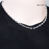 Dây Chuyền Bạc Nam Mắt Xích Thưa Nhiều Style D2411210010