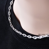 Dây Chuyền Bạc Nam Mắt Xích Thưa Nhiều Style D2411210010