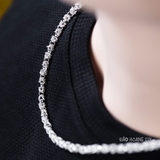 Dây Chuyền Bạc Nam Kiểu Sợi Nhỏ Xoắn Thừng D2411160032