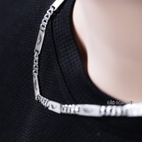 Dây Chuyền Bạc Nam Kiểu Dẹt Hình Cá Heo D2411210005