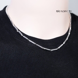 Dây Chuyền Bạc Nam Ống Đúc Trơn Dài D2411160030