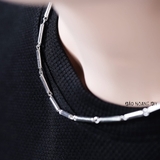 Dây Chuyền Bạc Nam Ống Đúc Trơn Dài D2411160030