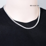 Dây Chuyền Bạc Nam Hình Hoa Sen  D2411160029