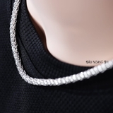 Dây Chuyền Bạc Nam Hình Hoa Sen  D2411160029