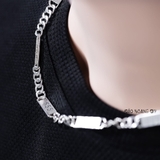 Dây Chuyền Bạc Nam Kiểu Dẹt Số 555 D2411210006