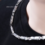 Dây Chuyền Bạc Nam Ống Đúc Hình Tia Chớp D2411220034