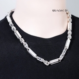 Dây Chuyền Bạc Nam Ống Đúc Kiểu Vuông Dài Dày Dặn D2411220032