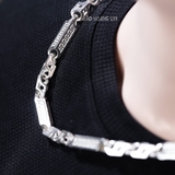 Dây Chuyền Bạc Nam Ống Đúc Kiểu Vuông Dài Dày Dặn D2411220032