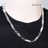 Dây Chuyền Bạc Nam Ống Đúc Vuông Chắc Chắn D2411230014