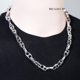 Dây Chuyền Bạc Nam Mắt Xích Kiểu Bản To Chắc Chắn D2411220030