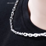 Dây Chuyền Bạc Nam Kiểu Sợi Xoắn Nhiều Size