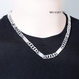 Dây Chuyền Bạc Nam Mắt Dẹt Phay Nike D2411230010