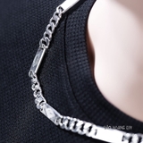 Dây Chuyền Bạc Nam Mắt Dẹt Phay Nike D2411230010