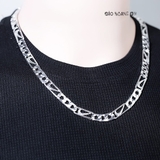 Dây Chuyền Bạc Nam Mắt Dẹt Nike Size Vừa D2411230019