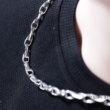 Dây Chuyền Bạc Nam Kiểu Sợi Đặc Bền Chắc D2411230009