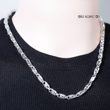 Dây Chuyền Bạc Nam Kiểu Ống Đúc Chéo  D2411210007