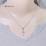 Dây Chuyền Bạc Nữ S990 Hình Thánh Giá Có Tượng Chúa Giêsu D2411130073